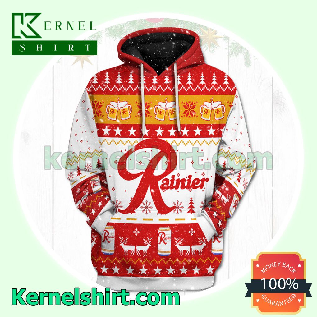 Rainier Xmas Ugly Hoodie Jacket