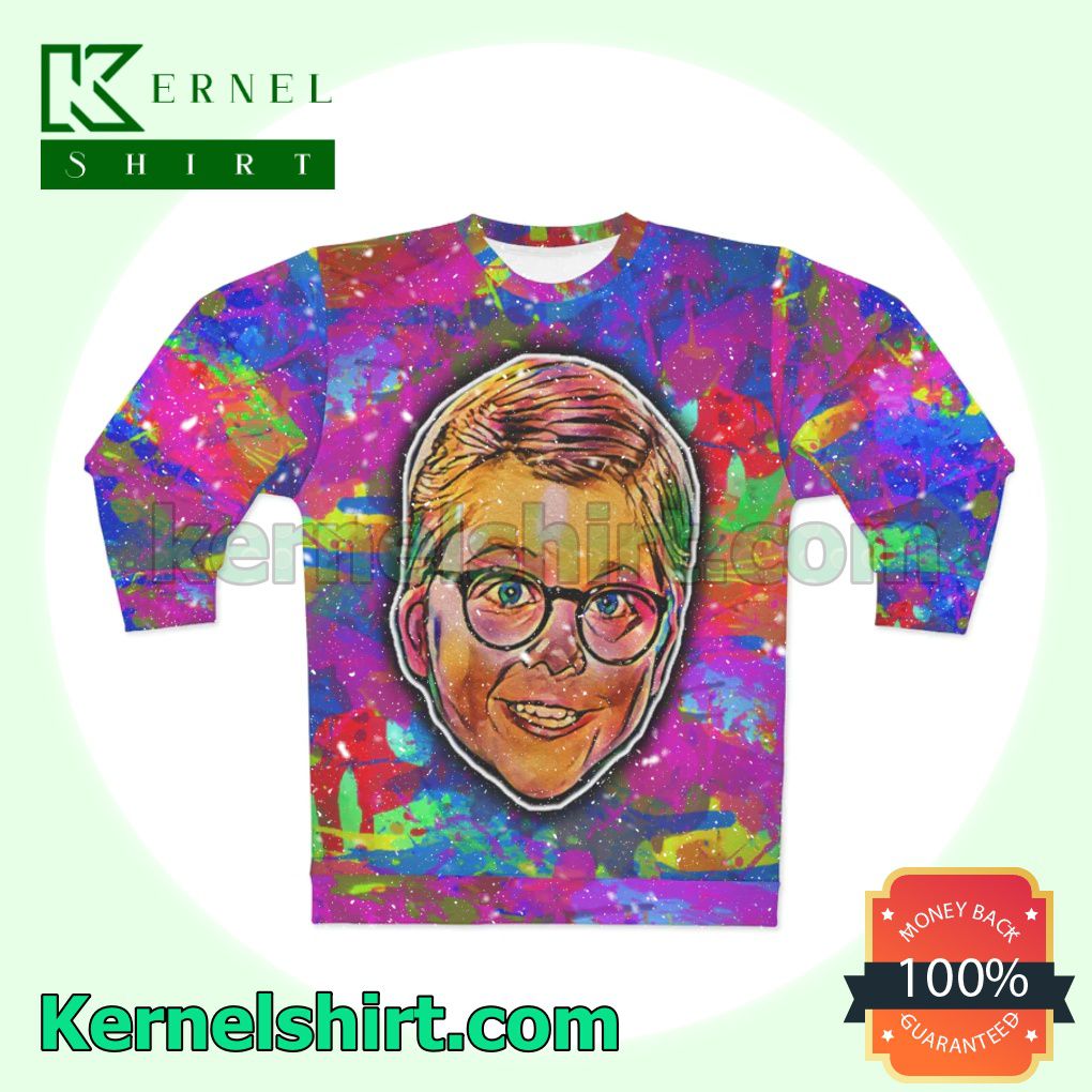 Ralphie A Christmas Story Psychedelic Xmas Knit Jumper Sweaters