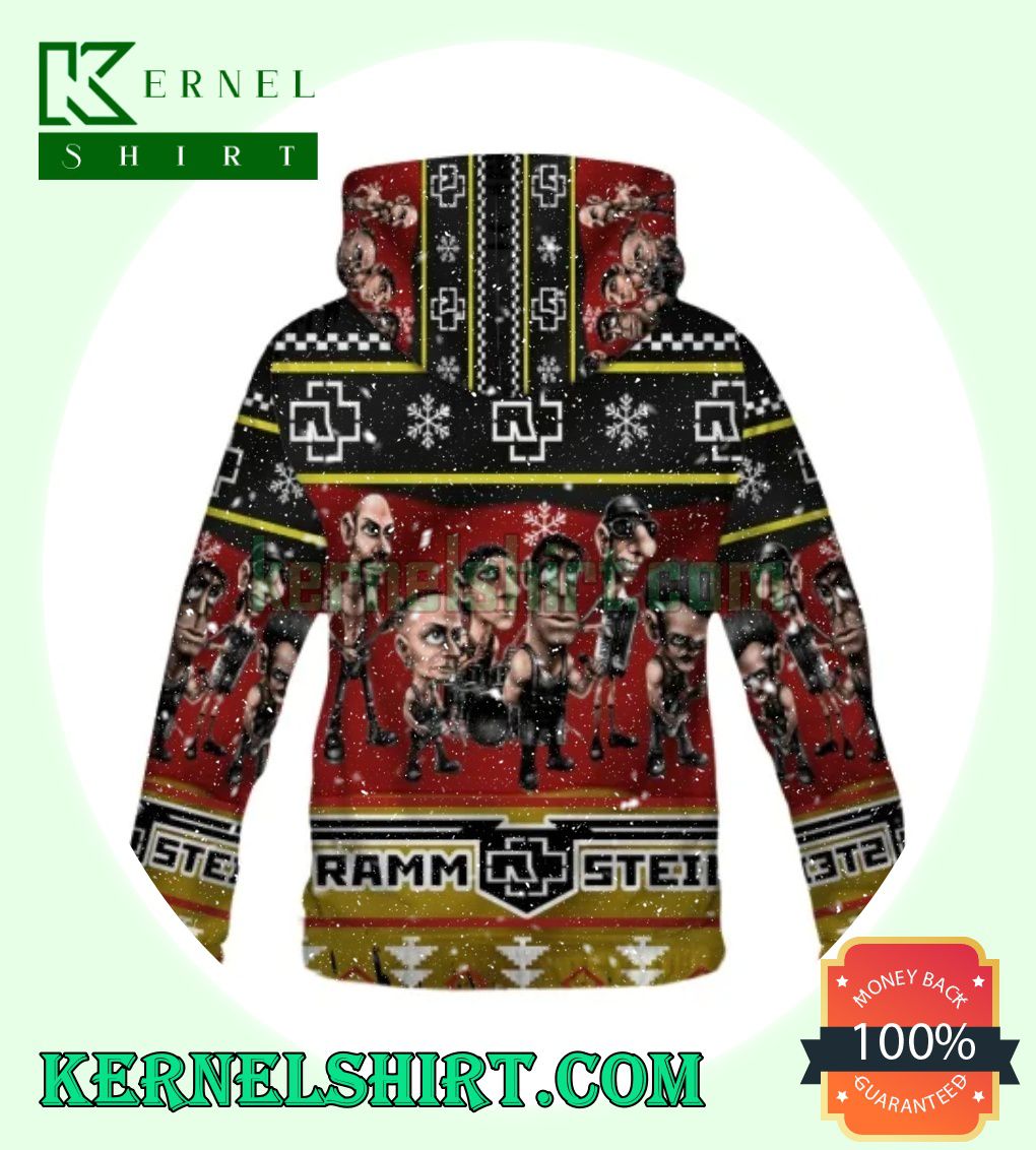 Rammstein Funny Chibi Ugly Christmas Hooded Sweatshirts a