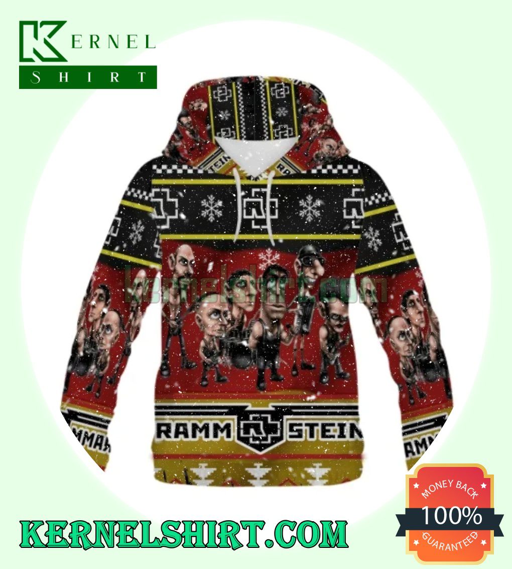 Rammstein Funny Chibi Ugly Christmas Hooded Sweatshirts