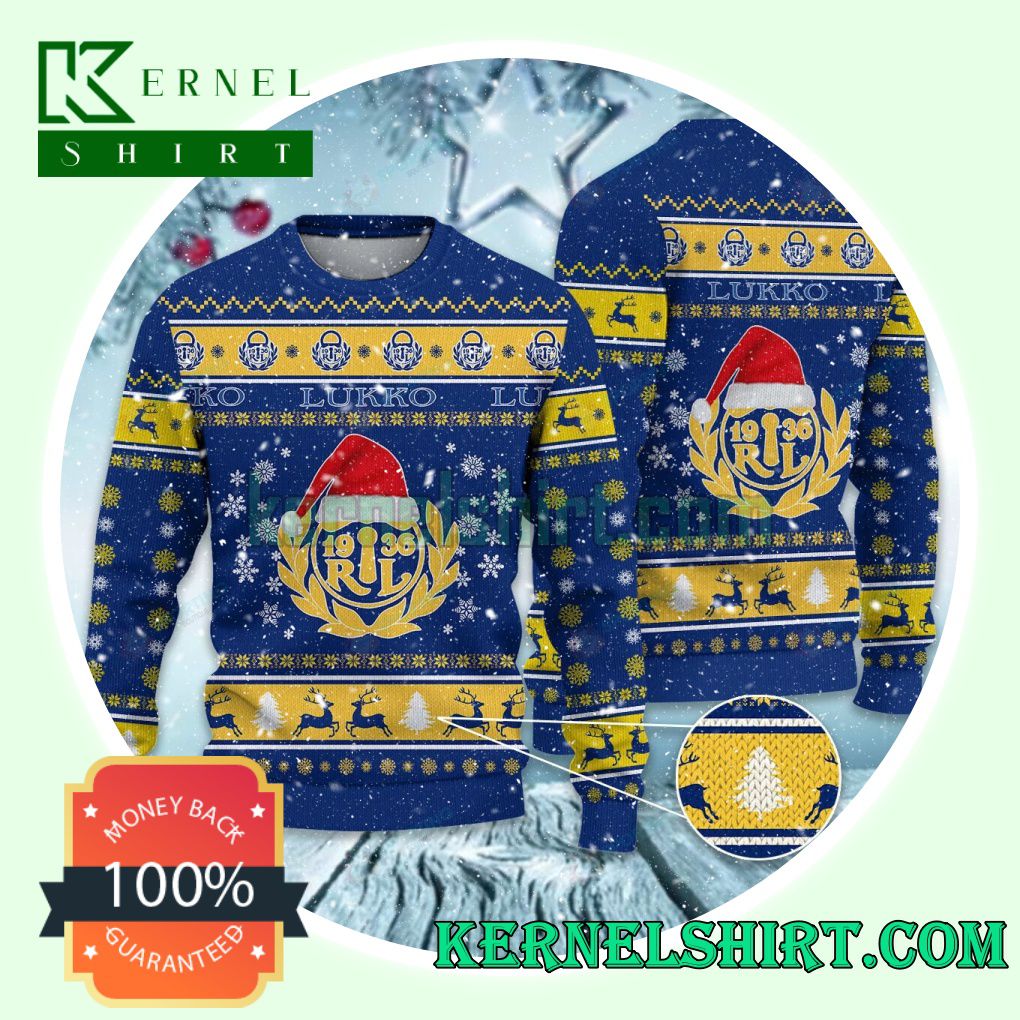 Rauman Lukko Club Snowflake Xmas Knit Sweaters