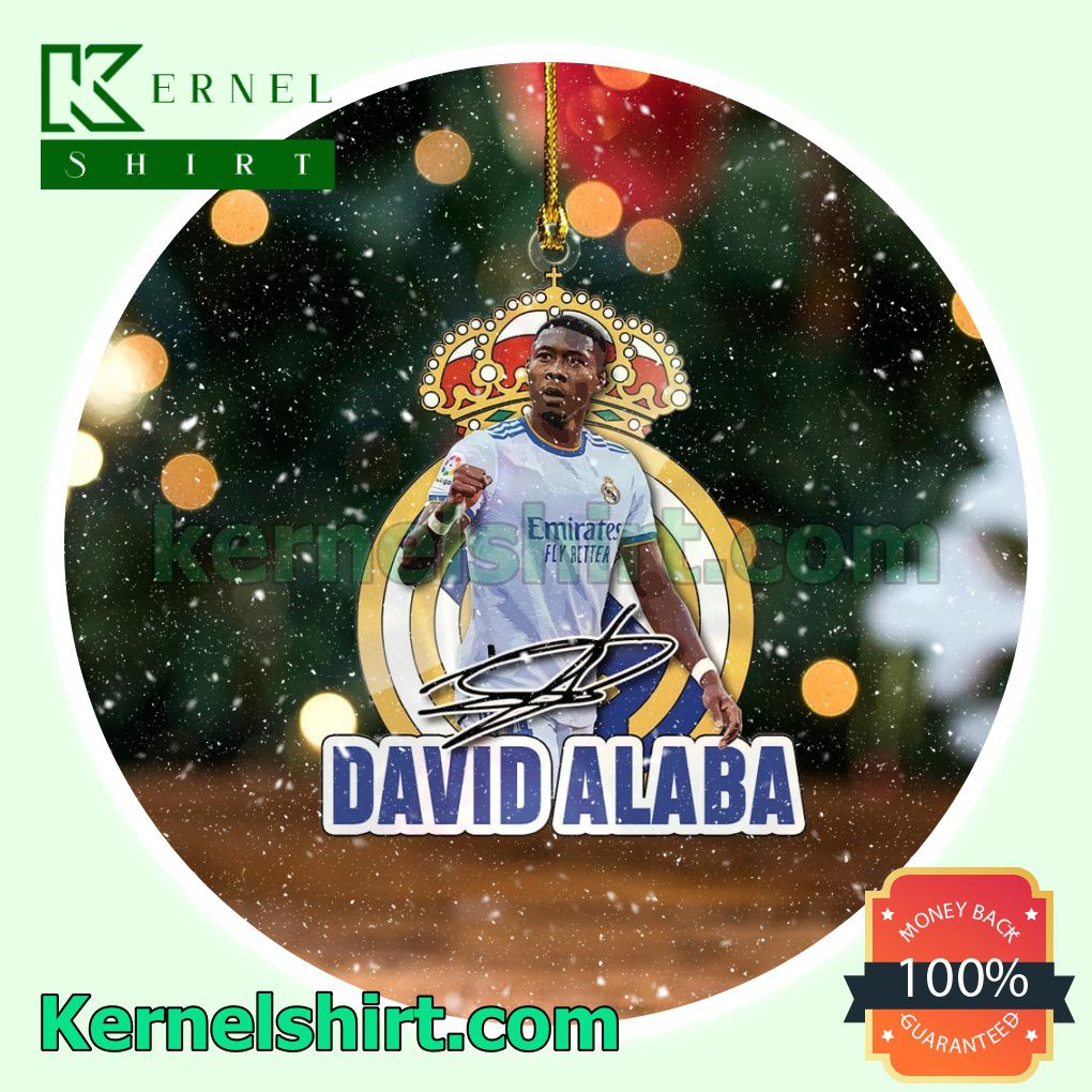 Real Madrid - David Alaba Fan Holiday Ornaments