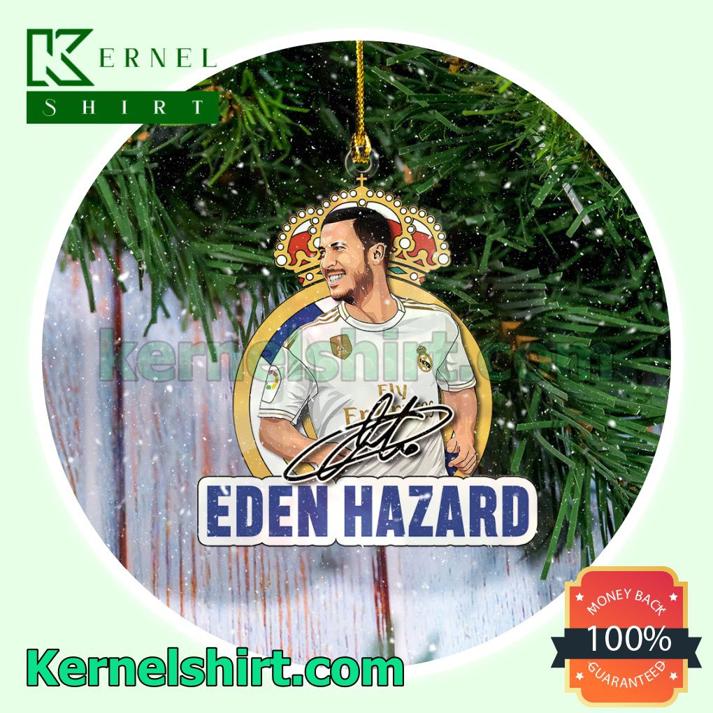 Real Madrid - Eden Hazard Fan Holiday Ornaments a
