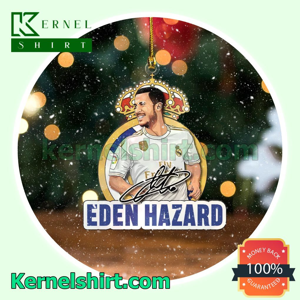 Real Madrid - Eden Hazard Fan Holiday Ornaments
