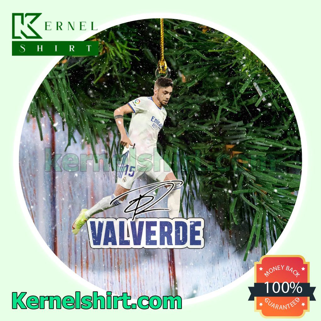 Real Madrid - Federico Valverde Fan Holiday Ornaments a