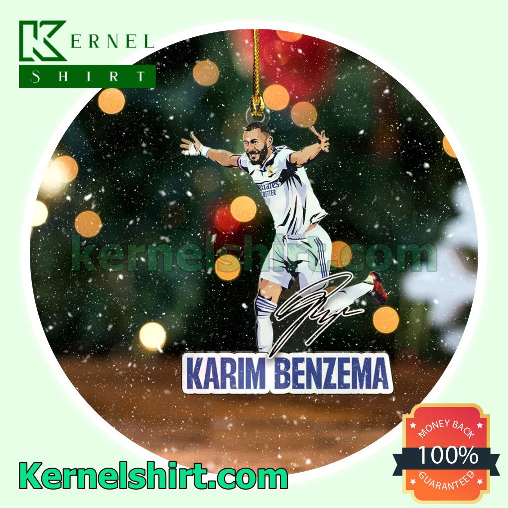Real Madrid - Karim Benzema Fan Holiday Ornaments