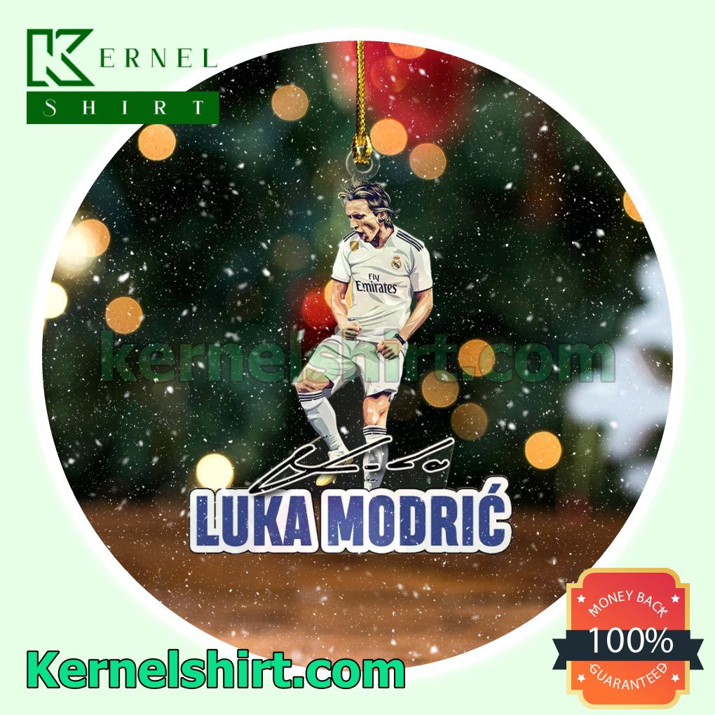 Real Madrid - Luka Modric Fan Holiday Ornaments
