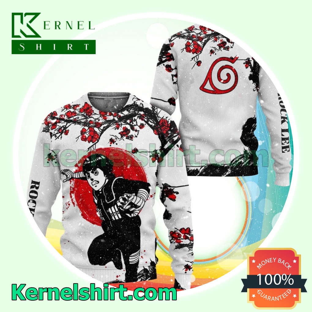 Rock Lee Naruto Manga Anime Manga Knitted Christmas Jumper