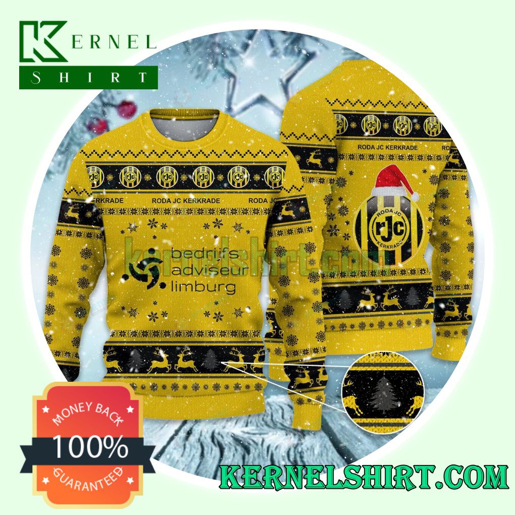 Roda JC Kerkrade Club Snowflake Xmas Knit Sweaters