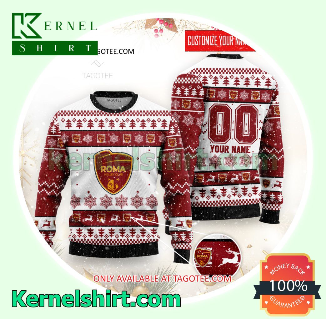 Roma Women Volleyball Club Xmas Knit Sweaters