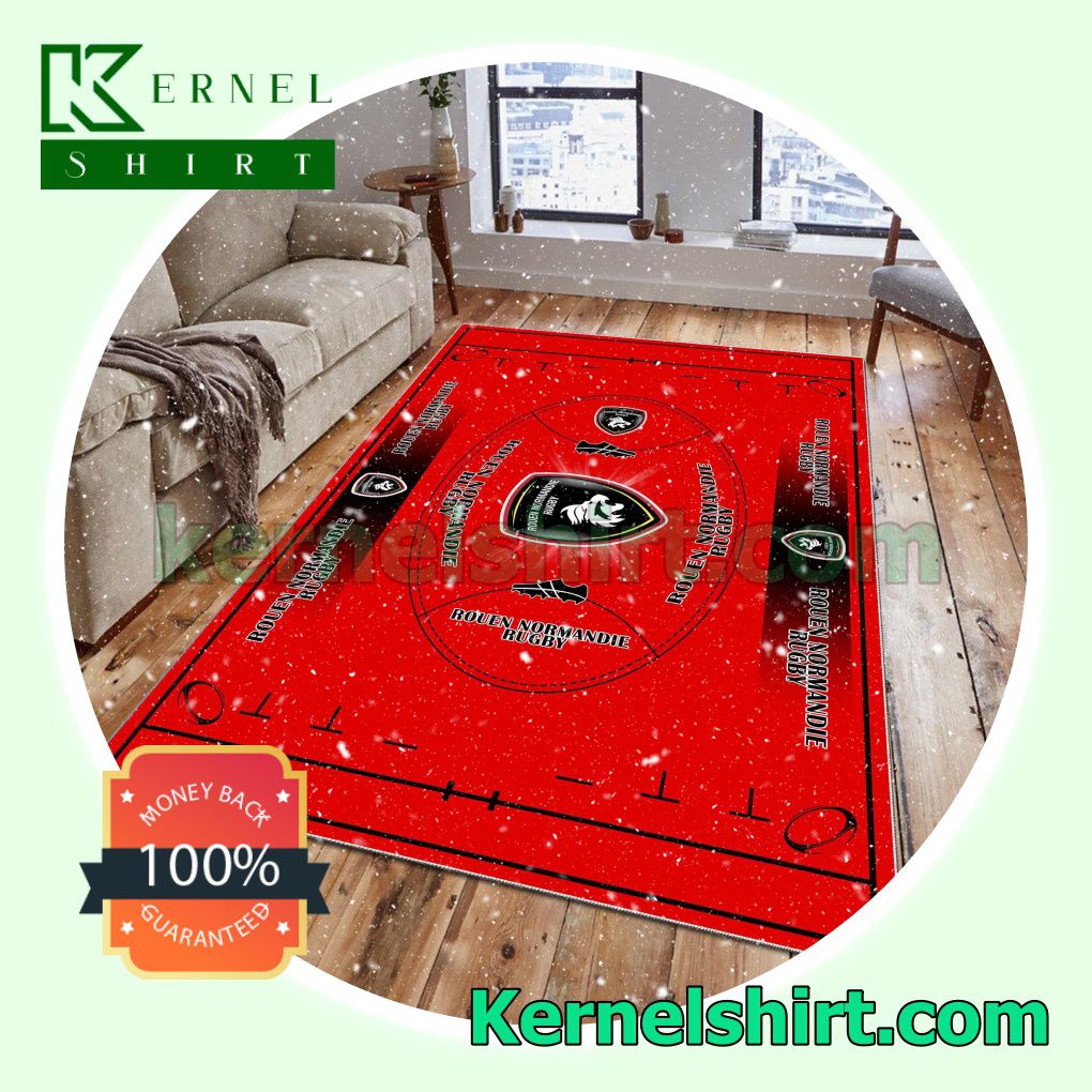 Rouen Normandie Rugby Fan Rectangle Rug