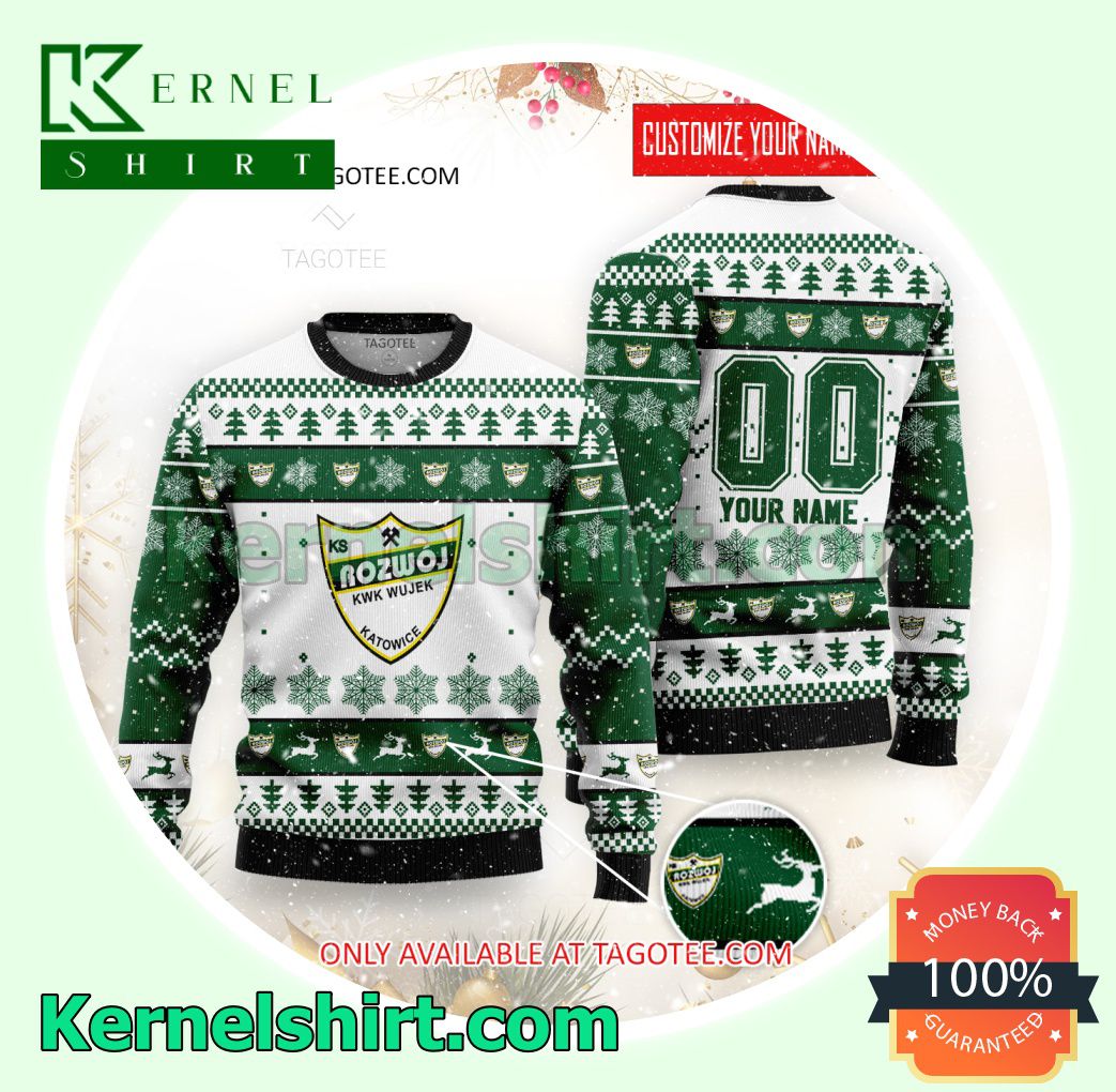 Rozwój Katowice Logo Xmas Knit Sweaters