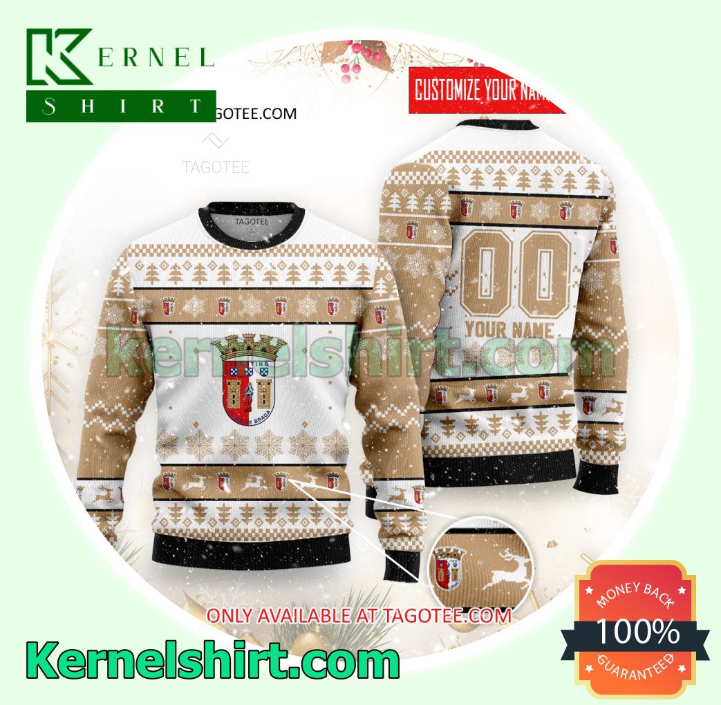 S.C Braga Logo Xmas Knit Sweaters