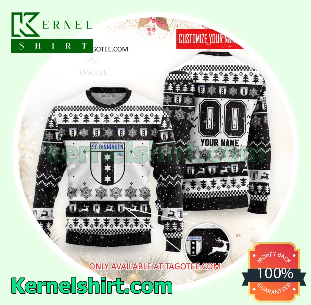 SC Binningen Logo Xmas Knit Sweaters