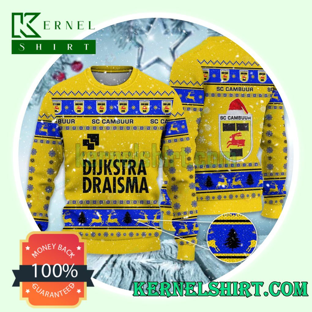 SC Cambuur Club Snowflake Xmas Knit Sweaters