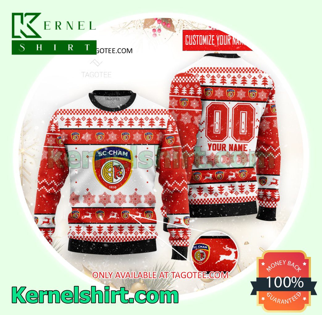 SC Cham Logo Xmas Knit Sweaters