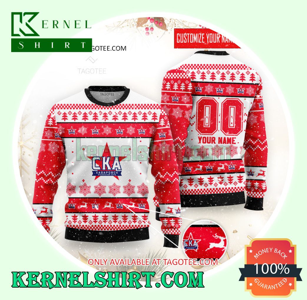 SKA Khabarovsk Logo Xmas Knit Sweaters