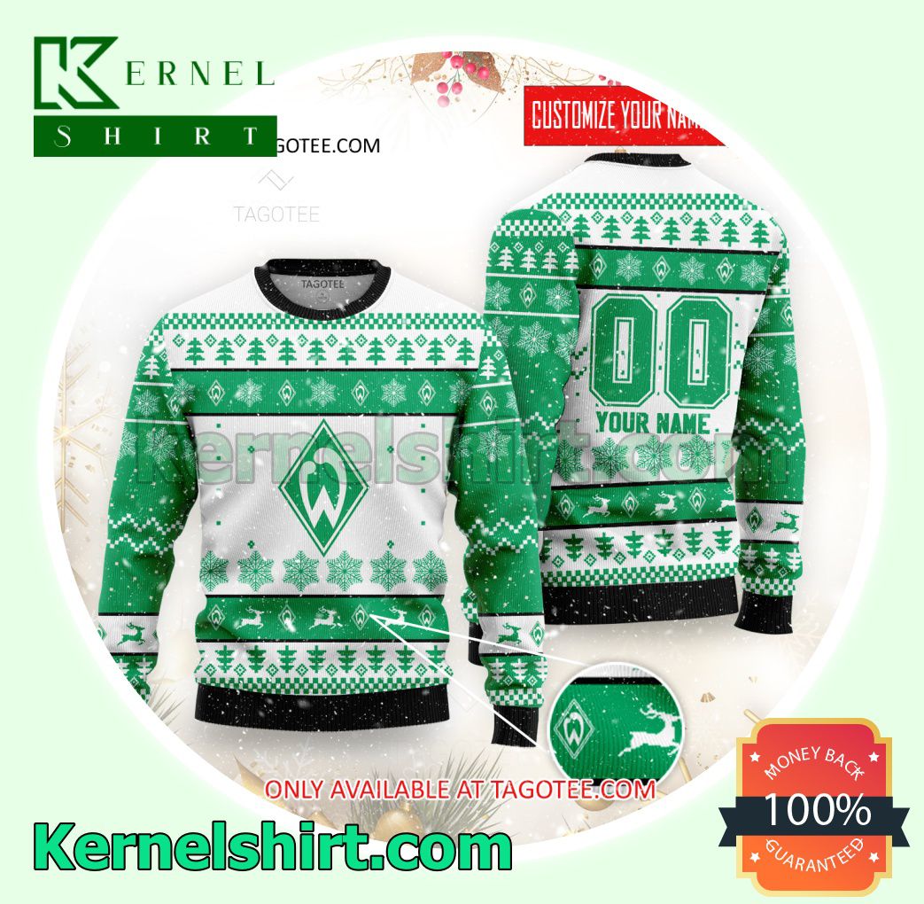 SV Werder Bremen Logo Xmas Knit Sweaters