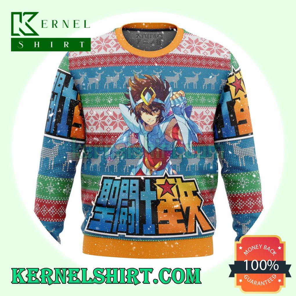 Saint Seiya Alt Premium Manga Anime Knitting Christmas Sweatshirts