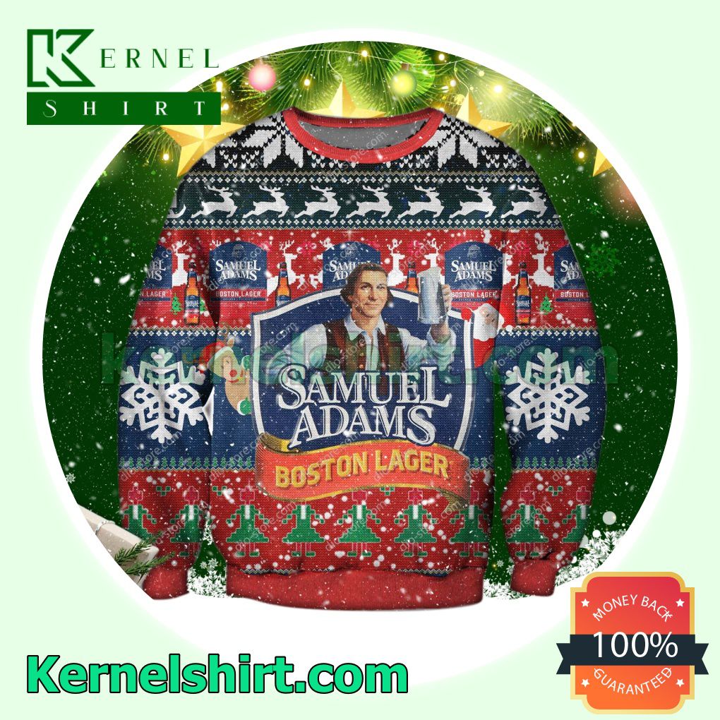 Samuel Adams Boston Lager Xmas Knitted Sweaters