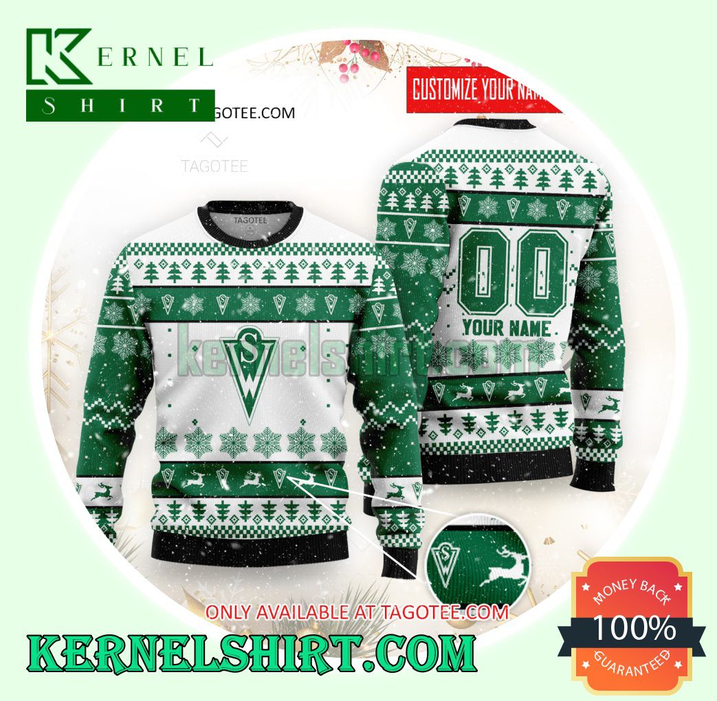 Santiago Wanderers Logo Xmas Knit Sweaters