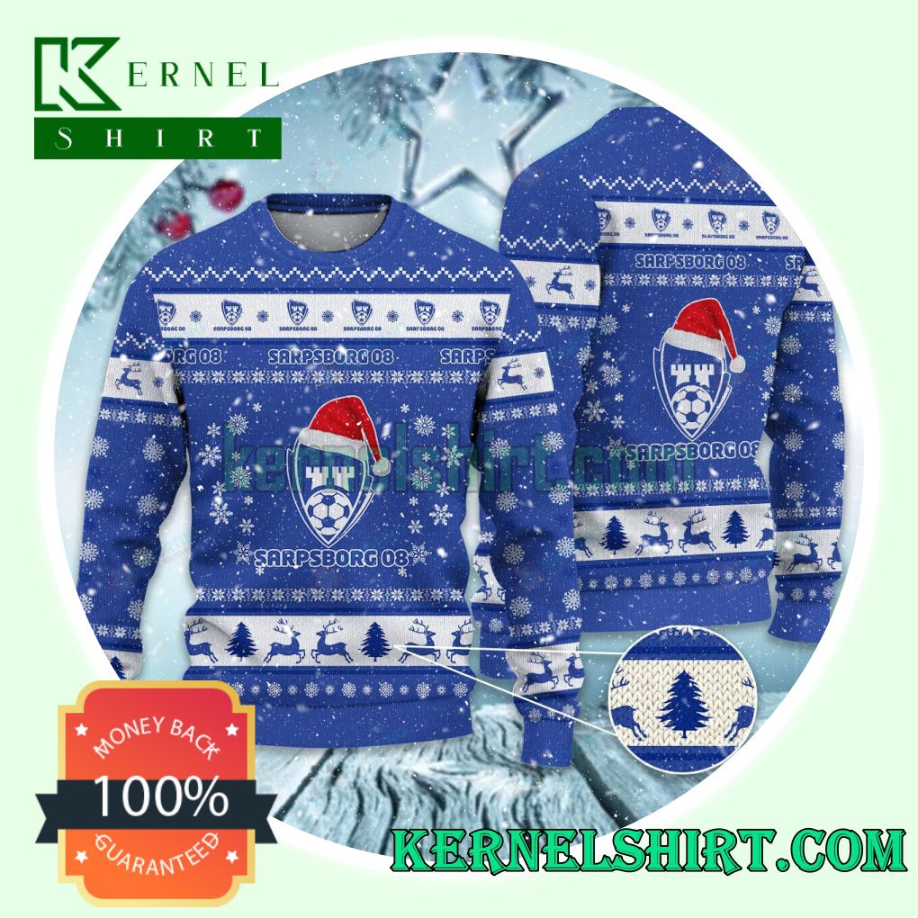 Sarpsborg 08 Fotballforening Club Snowflake Xmas Knit Sweaters