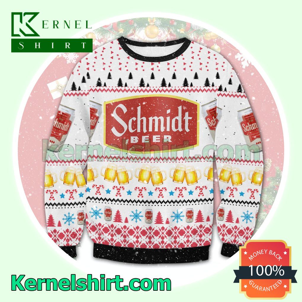Schmidt Beer Snowflake Knitted Christmas Sweatshirts