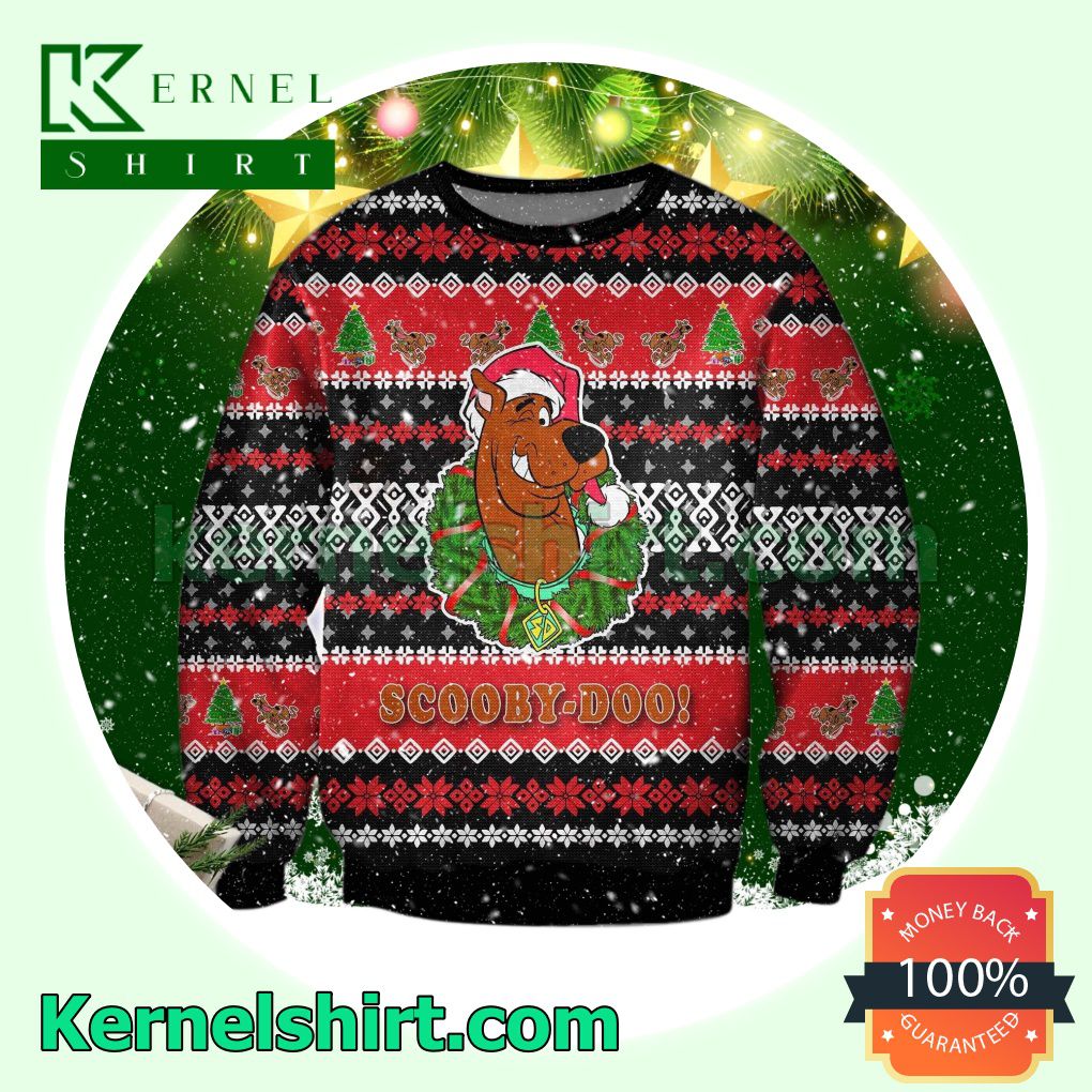 Scooby-Doo Xmas Wreath Xmas Knitted Sweaters