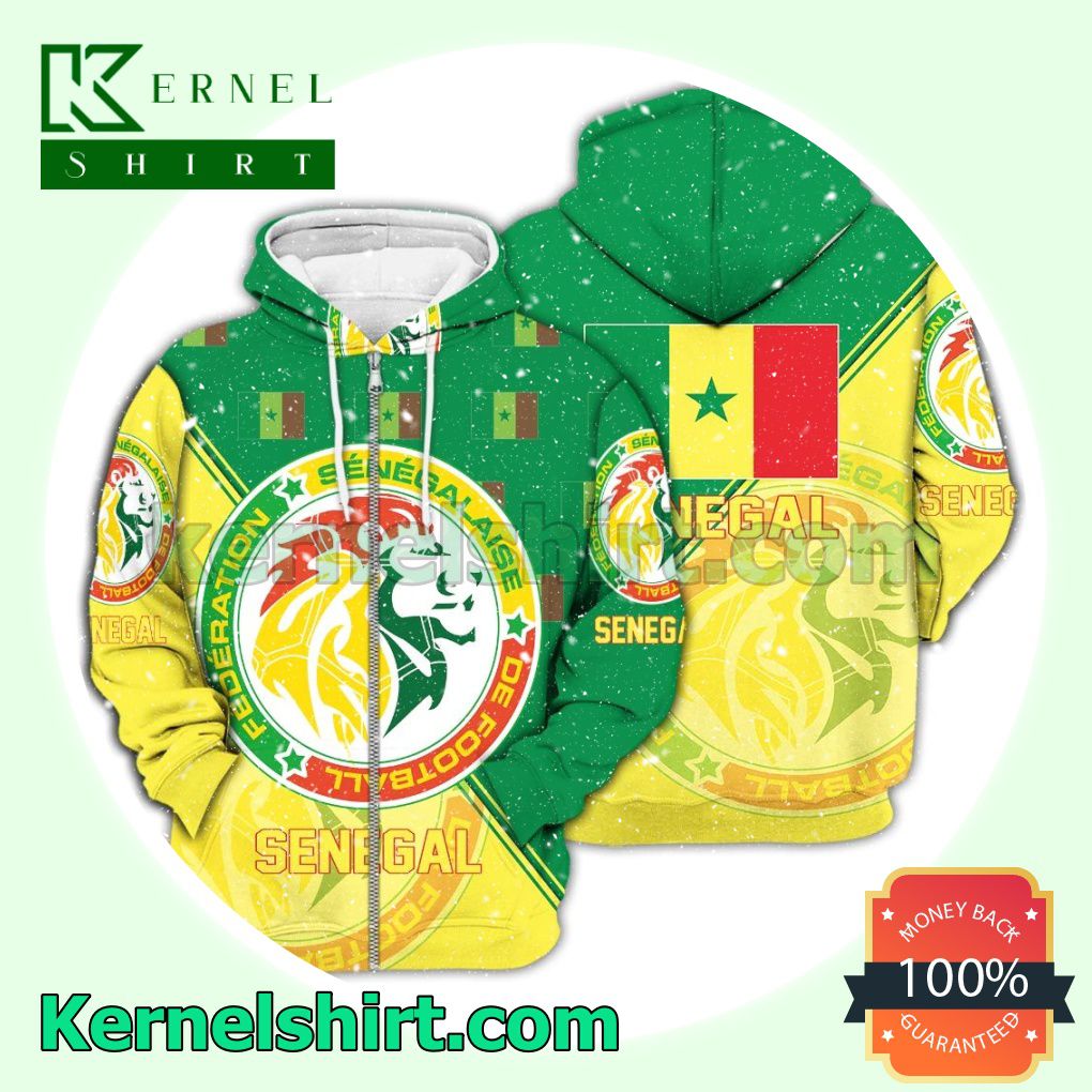 Senegal National Logo Soccer Fan Hawaiian Shirt Sweatshirt a