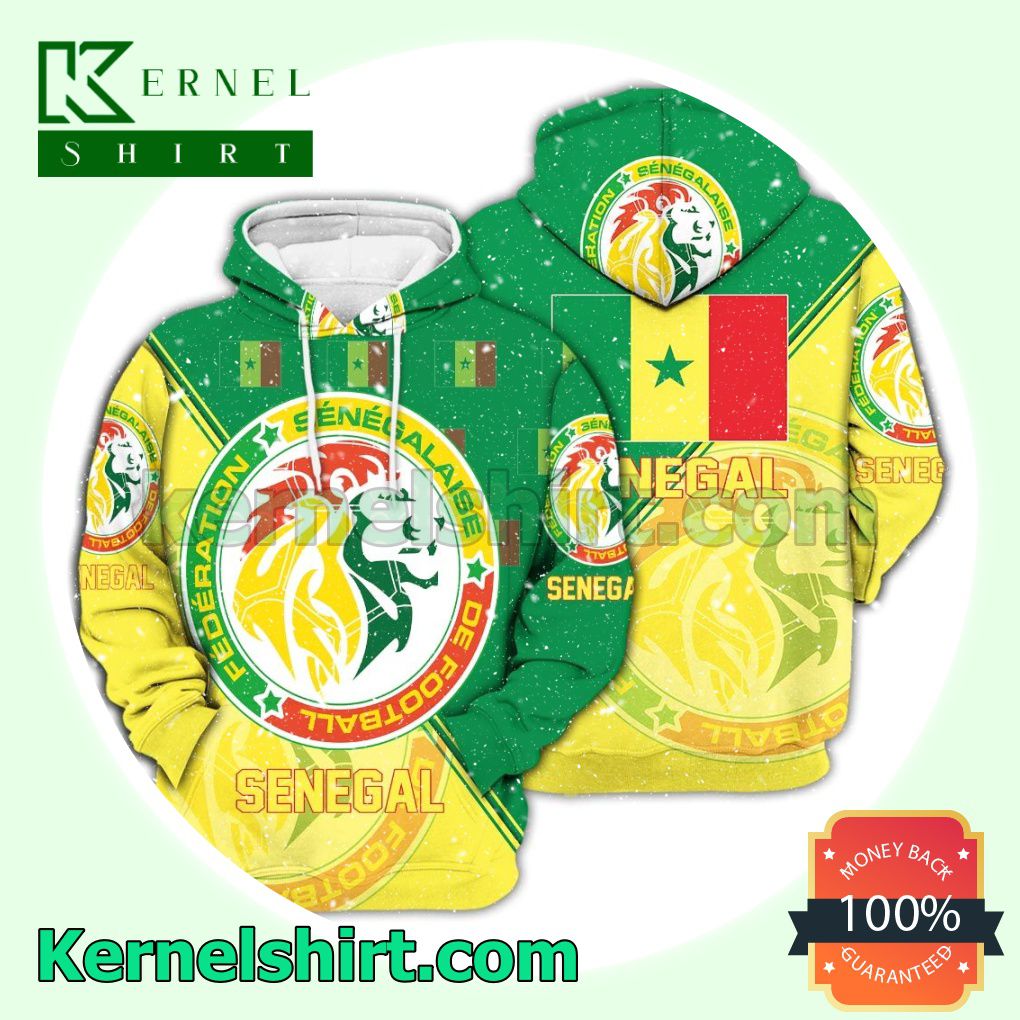 Senegal National Logo Soccer Fan Hawaiian Shirt Sweatshirt