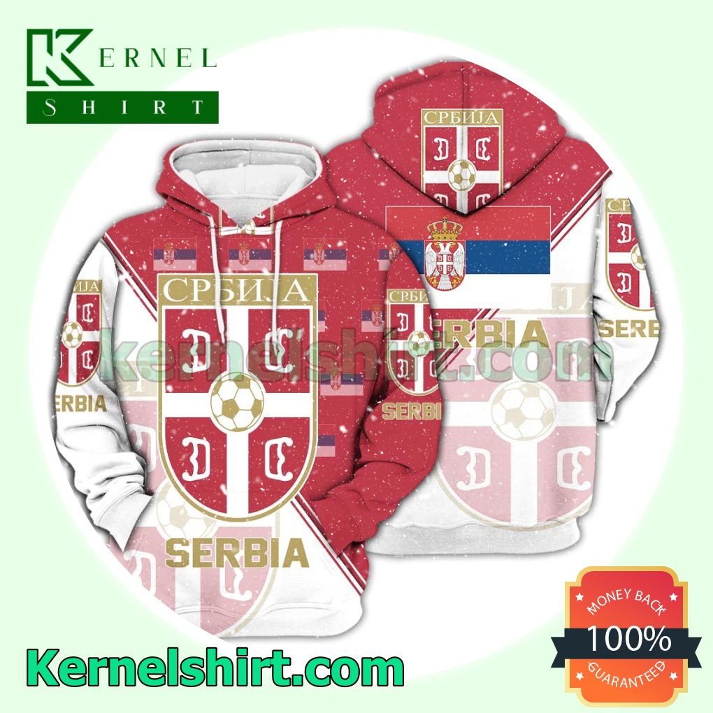 Serbia National Logo Soccer Fan Hawaiian Shirt Sweatshirt