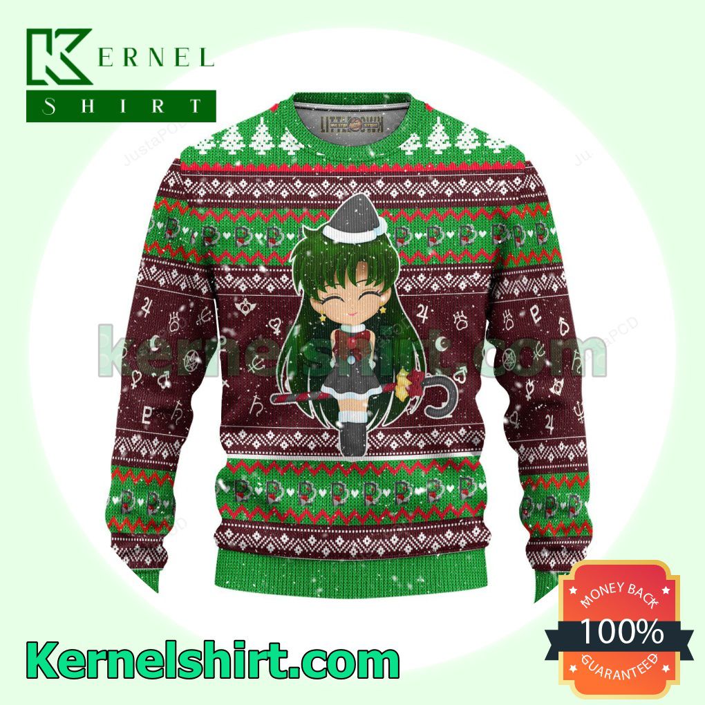 Setsuna Meiou Sailor Pluto Sailor Moon Xmas Christmas Sweatshirts