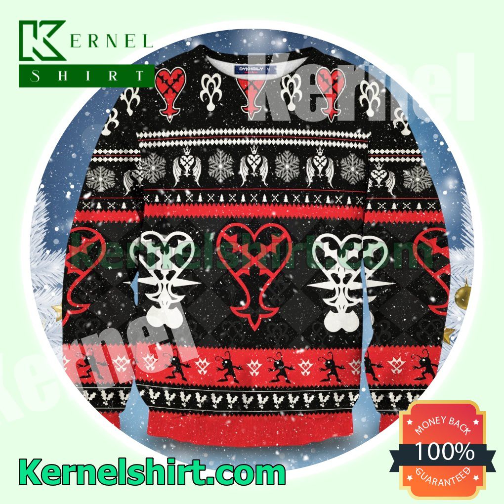 Shadow Heartless Kingdom Hearts Knitted Christmas Sweatshirts