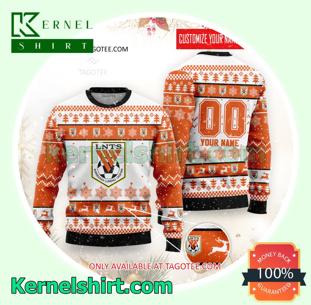 Shandong Taishan Logo Xmas Knit Sweaters