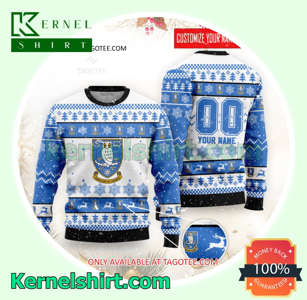 Sheffield Wednesday Logo Xmas Knit Sweaters