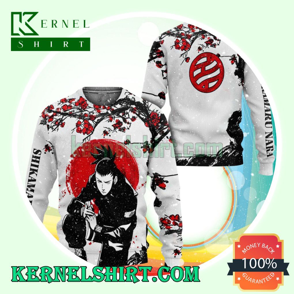 Shikamaru Japan Style Naruto Anime Knitting Christmas Sweatshirts