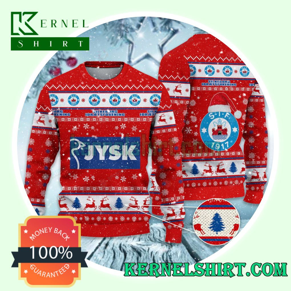 Silkeborg IF Club Snowflake Xmas Knit Sweaters