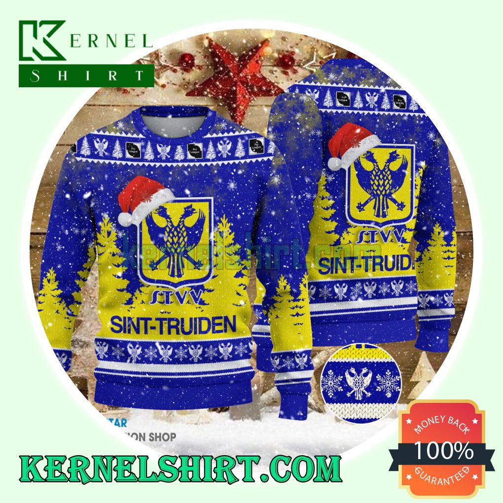 Sint-Truidense V.V Club Santa Hat Xmas Knit Sweaters