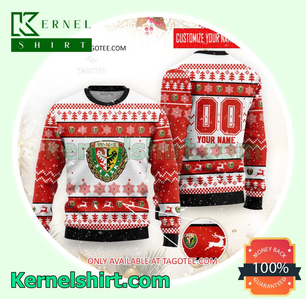 Slask Wroclaw Logo Xmas Knit Sweaters