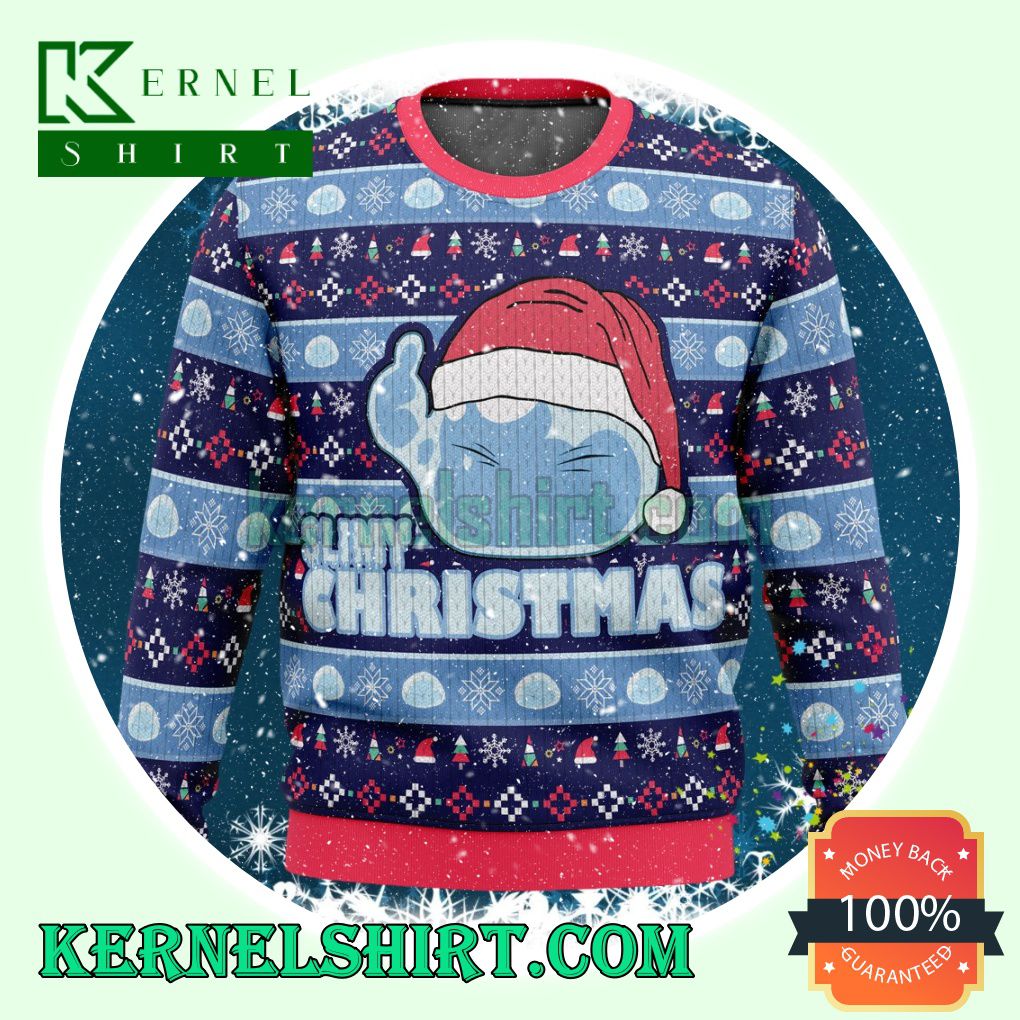 Slimy Christmas That Time I Got Reincarnated As A Slime Knitting Christmas Sweatshirts