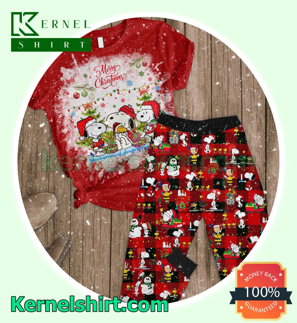 Snoopy Merry Christmas Holiday Sleepwear