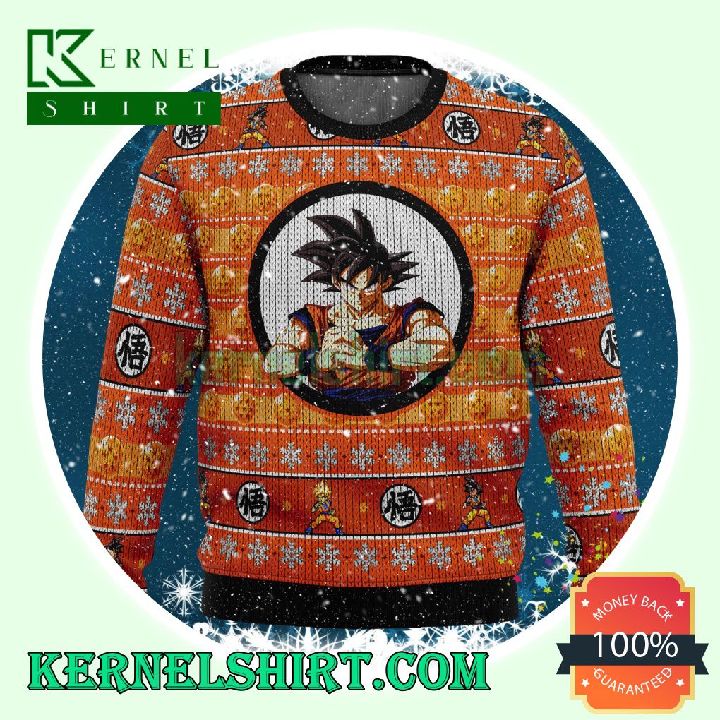 Son Goku Dragon Ball Z Knitting Christmas Sweatshirts