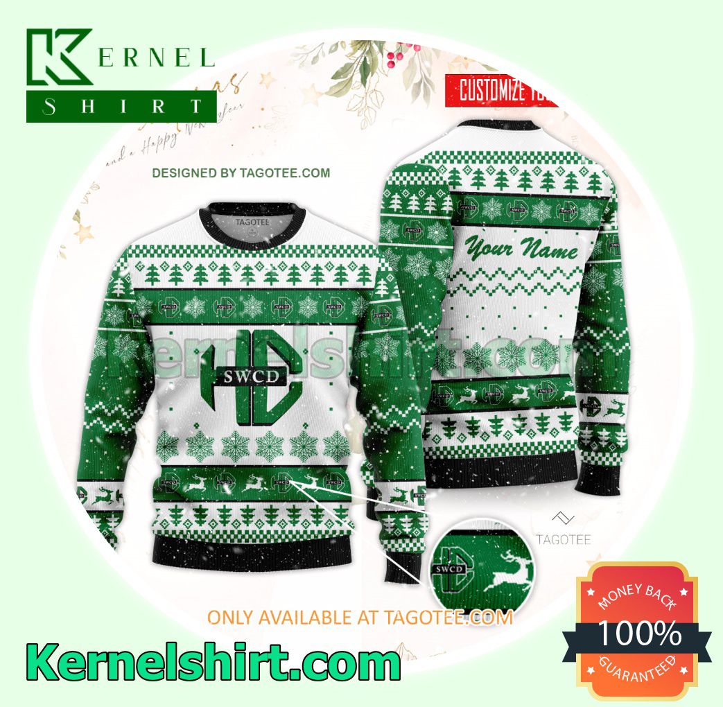 Southwest Collegiate Institute for the Deaf Logo Xmas Knit Jumper Sweaters