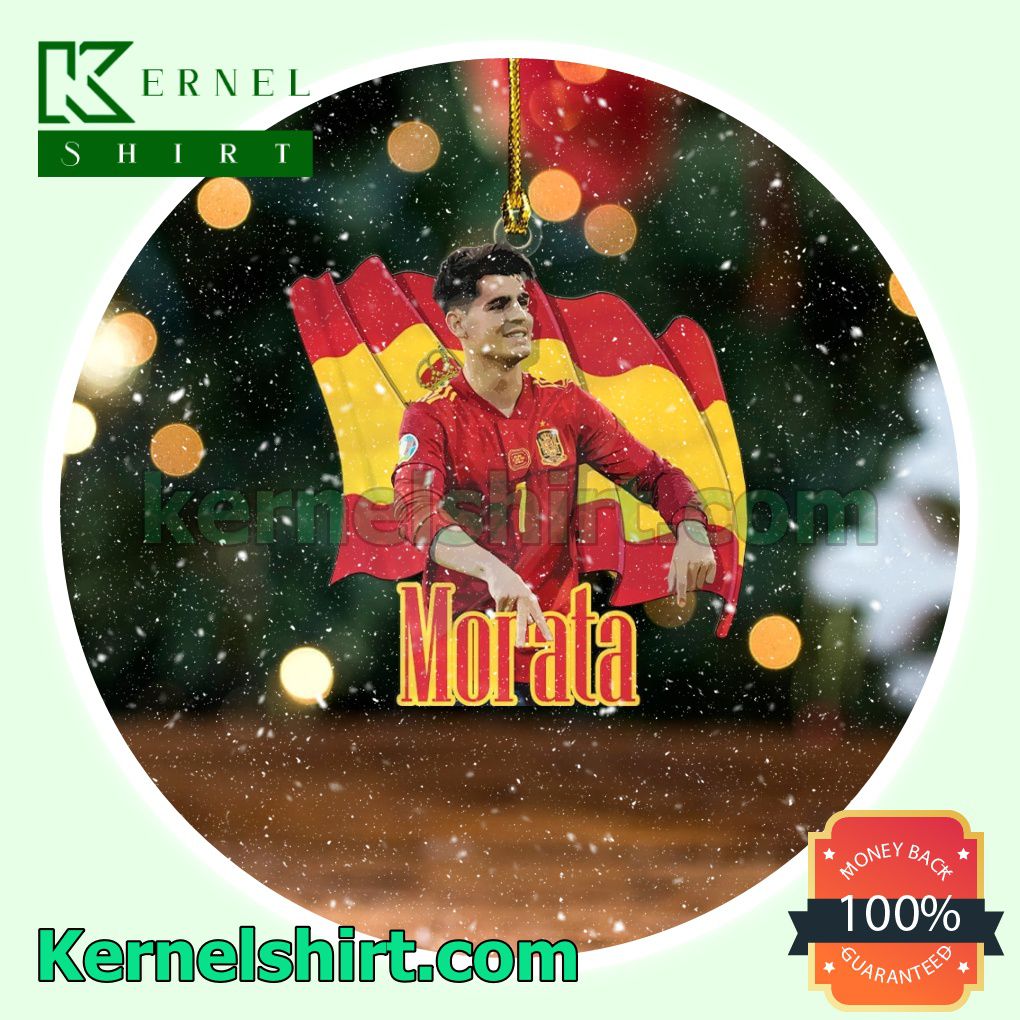 Spain - Alvaro Morata Fan Holiday Ornaments