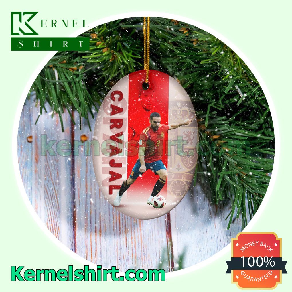 Spain - Dani Carvajal Fan Holiday Ornaments