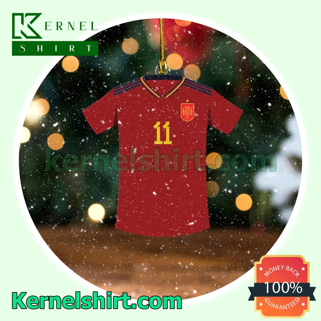 Spain Team Jersey - Fernando Torres Fan Holiday Ornaments