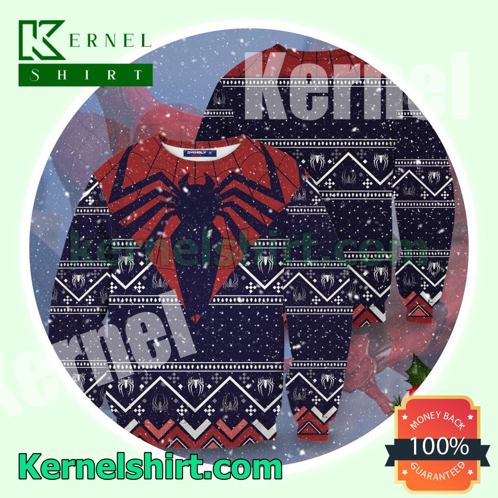 Spider Sense Spiderman Marvel Knitted Christmas Sweatshirts