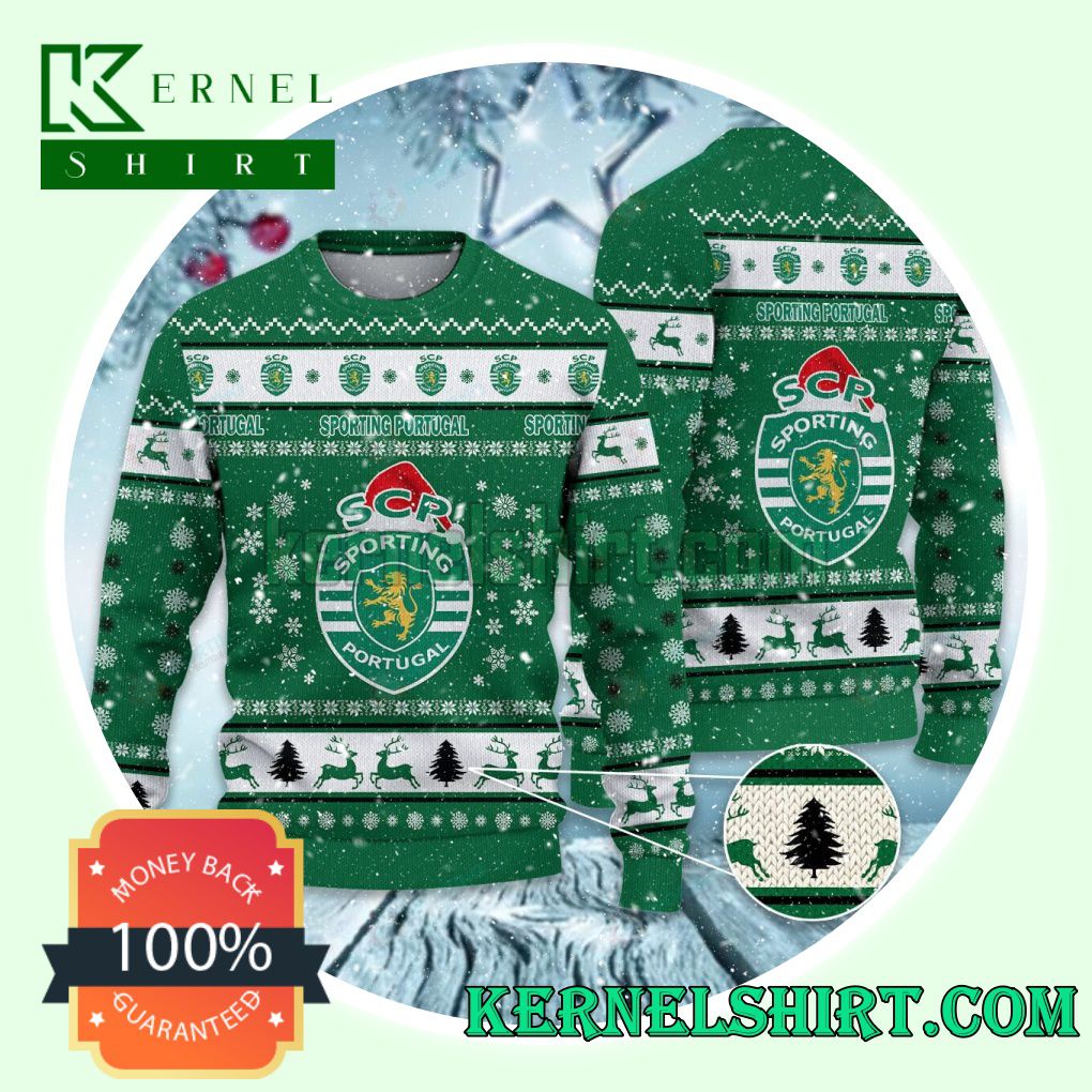 Sporting Clube de Portugal Club Snowflake Xmas Knit Sweaters