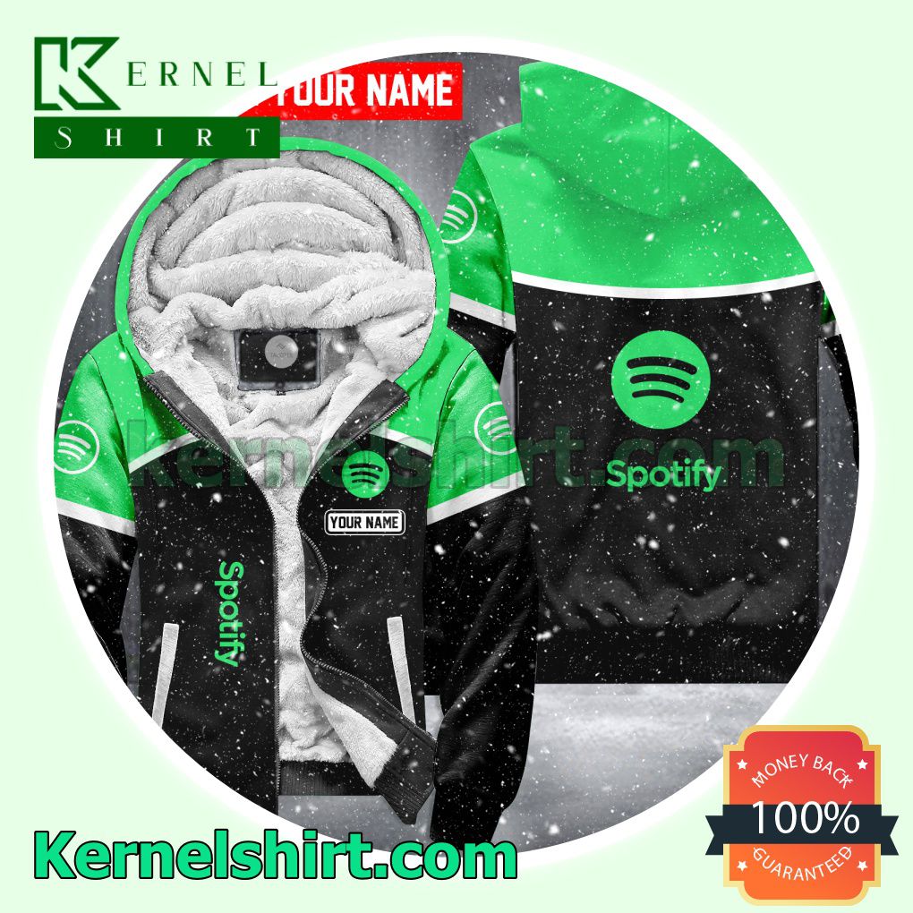 Spotify Music Brand Warn Hoodie Jacket