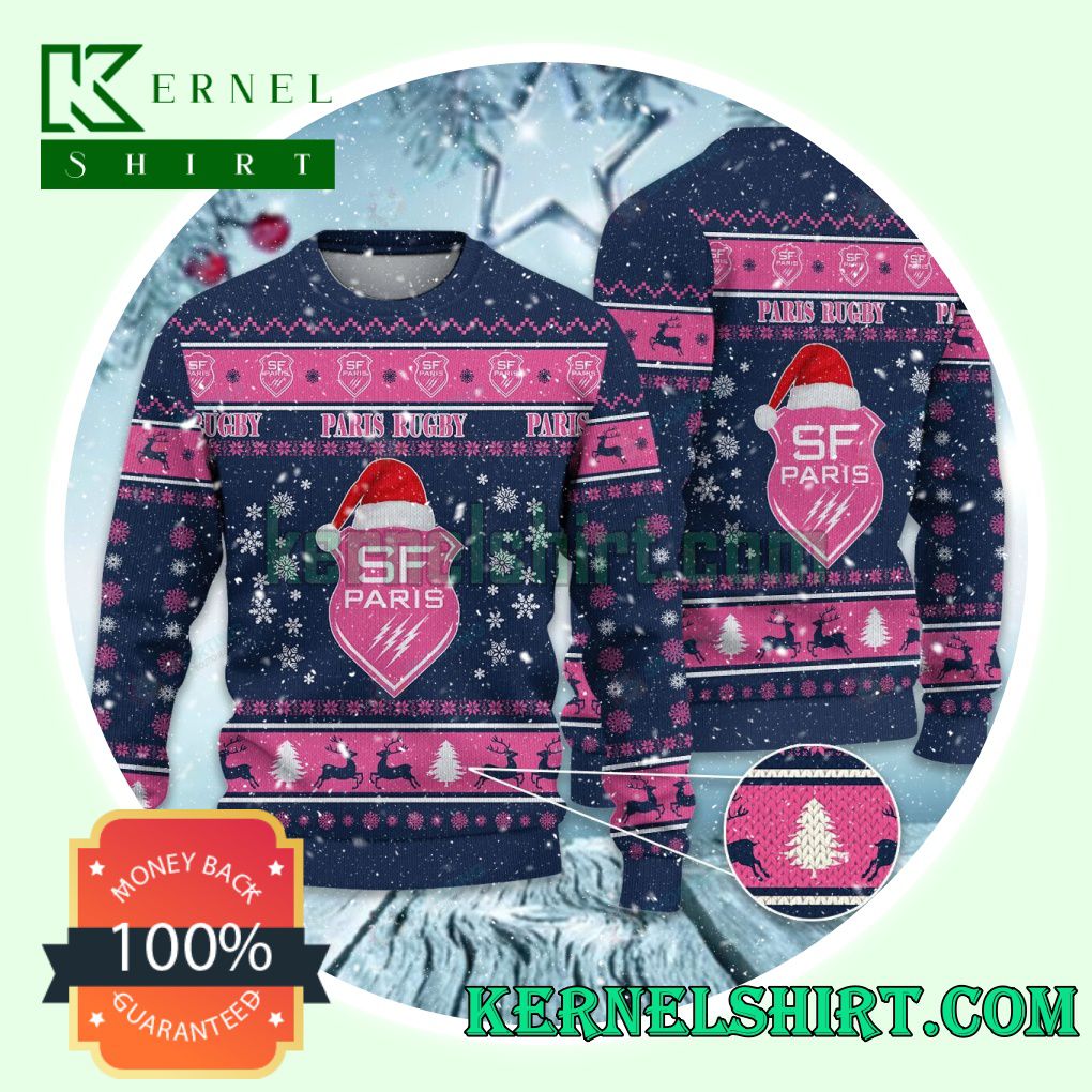 Stade Francais Club Snowflake Xmas Knit Sweaters